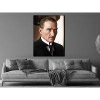 Atat�rk G�rseli Kanvas Tablo