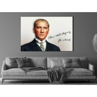 Atat�rk G�rseli Kanvas Tablo