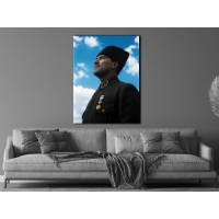 Atat�rk G�rseli Kanvas Tablo