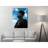 Atat�rk G�rseli Kanvas Tablo