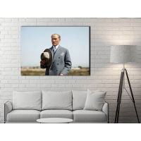 Atat�rk G�rseli Kanvas Tablo