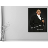 Atat�rk G�rseli Kanvas Tablo