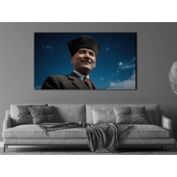 Atat�rk G�rseli Kanvas Tablo