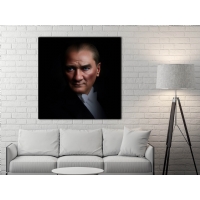 Atat�rk G�rseli Kanvas Tablo