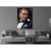 Atat�rk G�rseli Kanvas Tablo