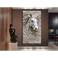 Beyaz At Kanvas Tablo