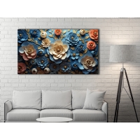 �i�ek G�rseli Kanvas Tablo