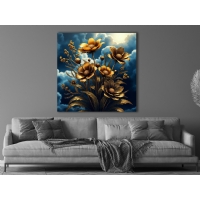 �i�ek G�rseli Kanvas Tablo