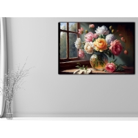 �i�ek G�rseli Kanvas Tablo