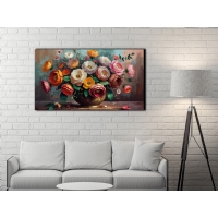 �i�ek G�rseli Kanvas Tablo