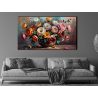 �i�ek G�rseli Kanvas Tablo