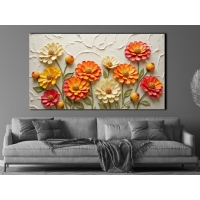 �i�ek G�rseli Kanvas Tablo