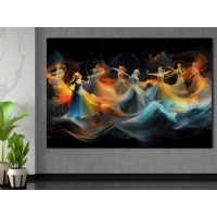 Soyut Bale Performans� Sanatsal Kanvas Tablo