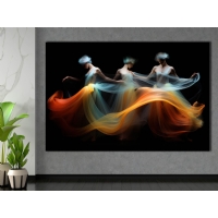 I��lt�l� Renk Ge�i�leriyle Zarif Bale Fig�rleri � Modern Kanvas Bask�