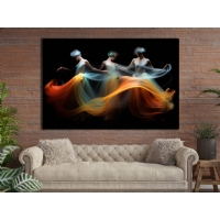 I��lt�l� Renk Ge�i�leriyle Zarif Bale Fig�rleri � Modern Kanvas Bask�