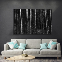 BAMBOO JUNGLE - YA�LIBOYA EFEKTL� KANVAS TABLO