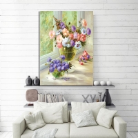 PENCERE �N� - YA�LIBOYA EFEKTL� KANVAS TABLO