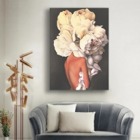 FLOWER HEAD 3 - S�ML� KANVAS TABLO