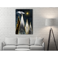 Gold Da� Kanvas Tablo