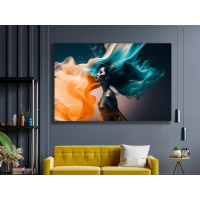 Soyut Gen� K�z Kad�n Kanvas Tablo, Modern Ev Ofis Duvar Dekoru