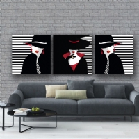 VECTORAL SET - YALIBOYA EFEKTL KANVAS TABLO