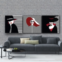 VECTOR SET - YA�LIBOYA EFEKTL� KANVAS TABLO