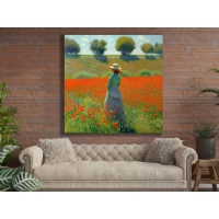 Ya�l� Boya Efektli Do�a Kad�n Kanvas Tablo, Modern Dekoratif Duvar Dekoru