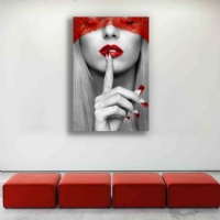 KIRMIZI SUS - S�ML� KANVAS TABLO