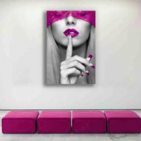 PEMBE SUS - S�ML� KANVAS TABLO