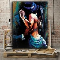 WILD TANGO - YA�LIBOYA EFEKTL� KANVAS TABLO