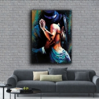 WILD TANGO - YA�LIBOYA EFEKTL� KANVAS TABLO